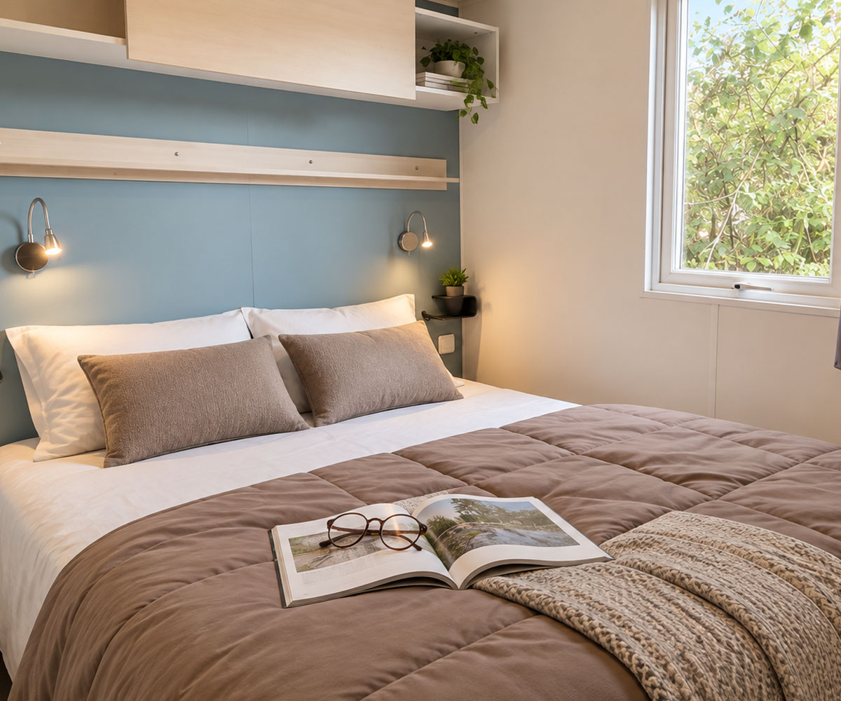 Salon et cuisine du cottage aux Chamberts