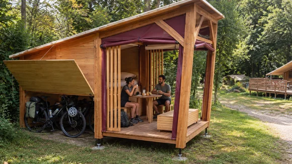 Cyclo Lodge au camping Les Chamberts dans la Drôme