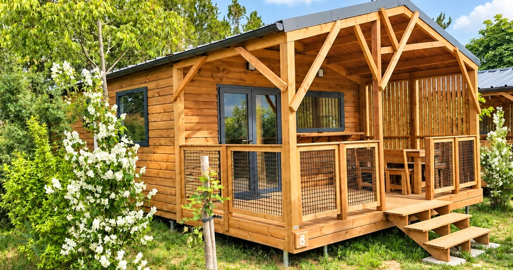 Chalet Sésame au camping Les Chamberts dans la Drôme