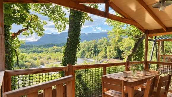 Lodge VIP au camping Les Chamberts dans la Drôme